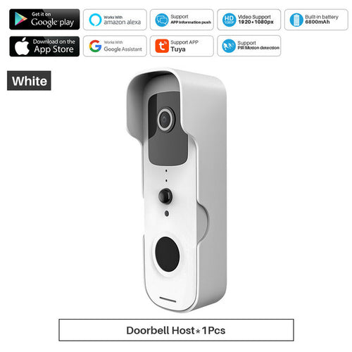 Tuya Smart Video Doorbell Wifi 1080p Video Intercom Door Bell Ip – Revtek  Electronics